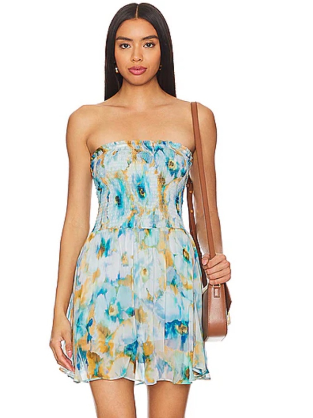 REVOLVE rays for days Georgia romper in lapis corsage